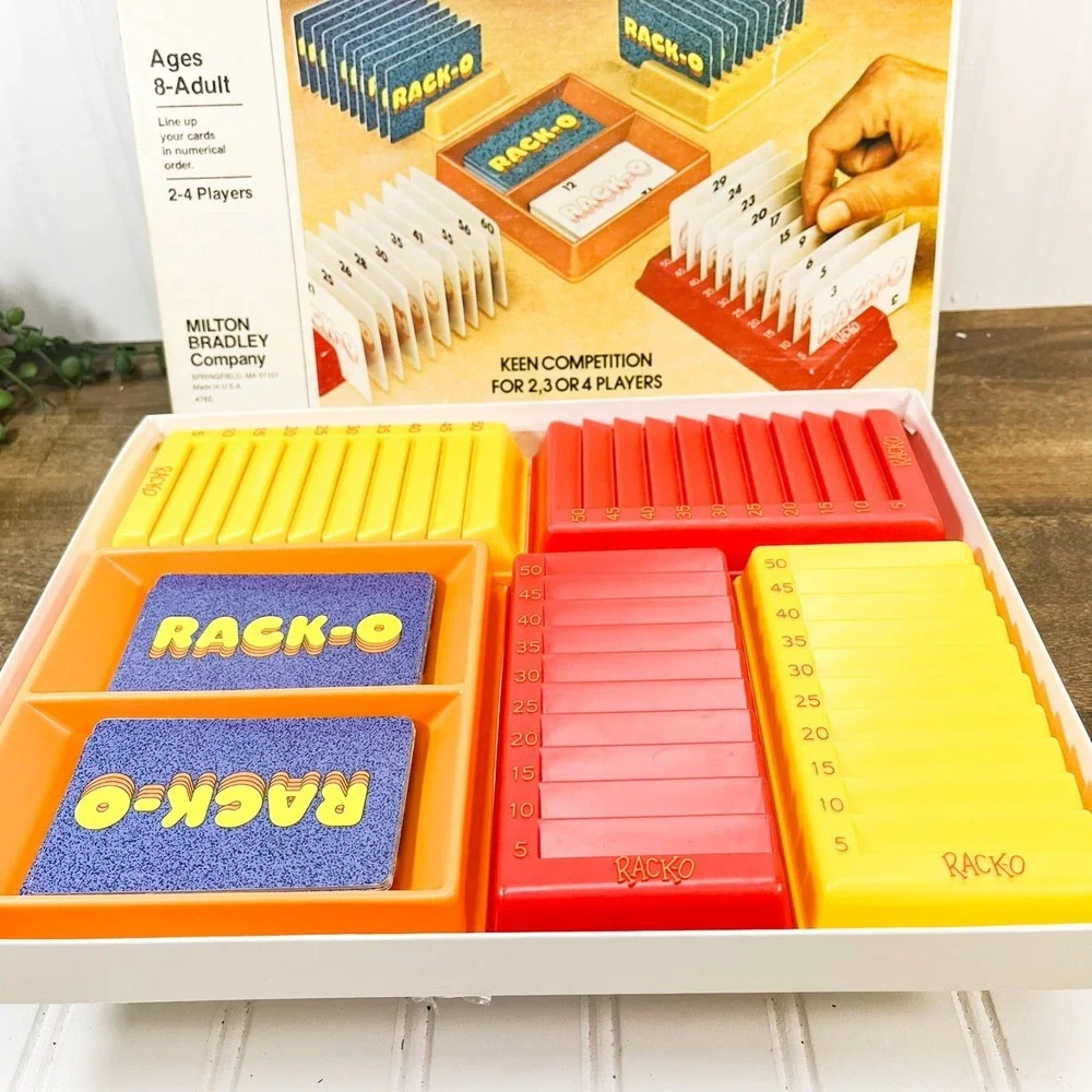 Vintage game Milton Bradley Rack-O,‎ Complete In Box